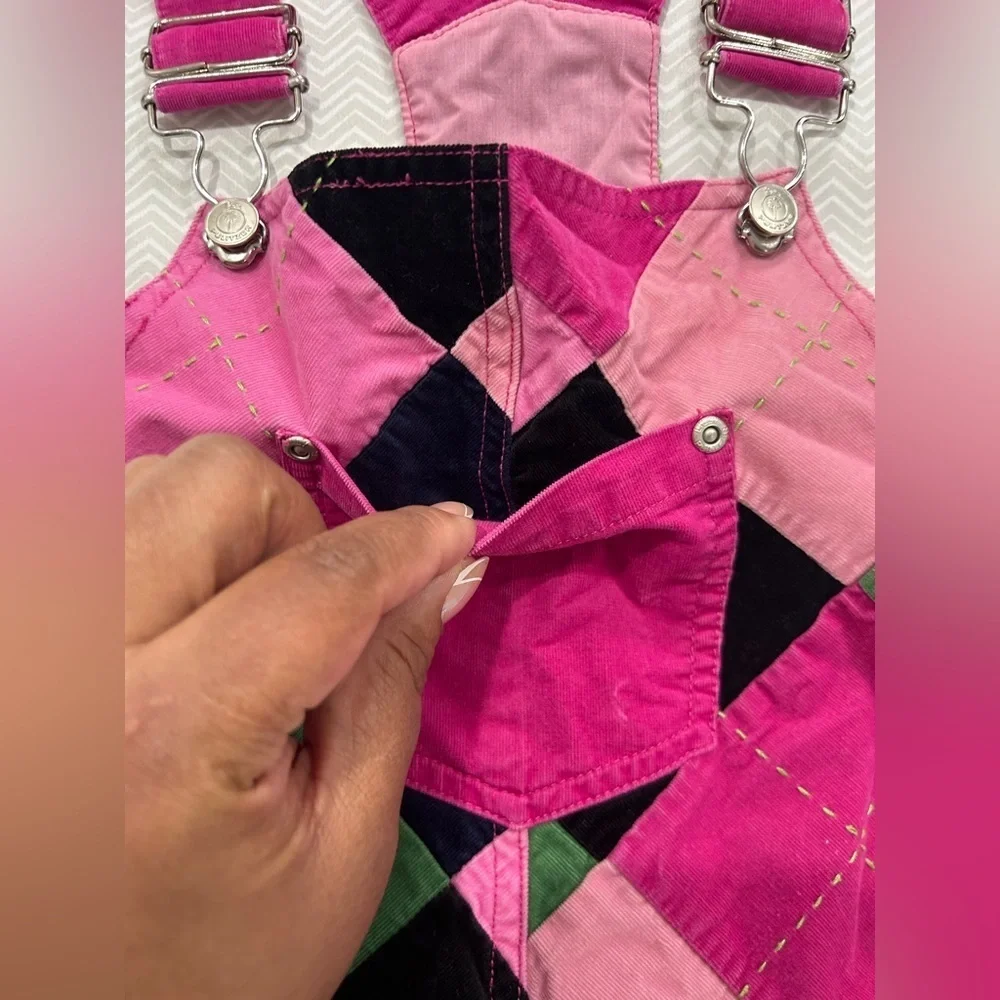 Lilly Pulitzer Pink Corduroy Overalls